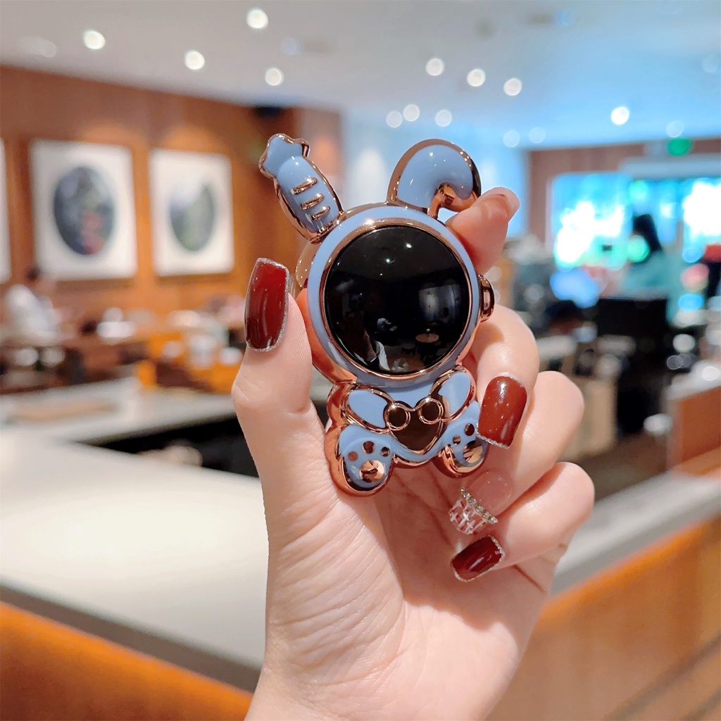 Ốp Điện Thoại Họa Tiết Chú Thỏ Có Túi Khí Và Giá Đỡ Nhẫn Cho iphone