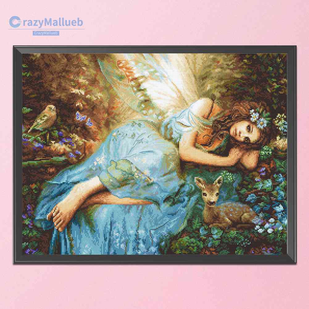 Bộ Tranh Thêu Chữ Thập Thủ Công Hình Nàng Tiên Năm 2023