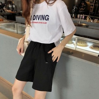 [Plus Size] (40-150kg) Quần Short Thể Thao Lưng Thun Nữ Cỡ Lớn