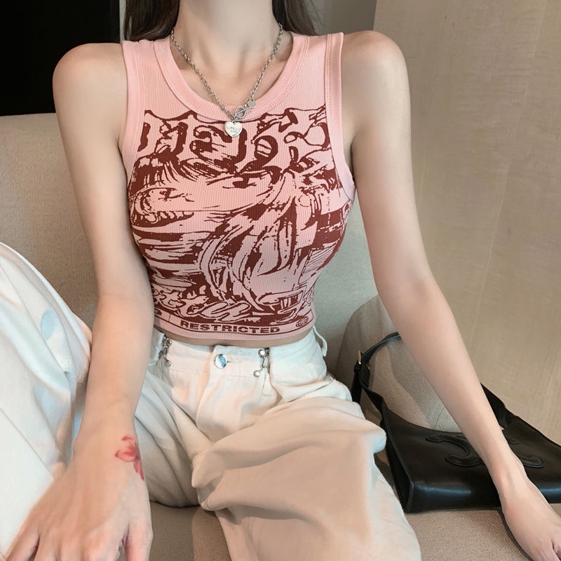 COZOK Áo Croptop Sát Nách Dáng Ôm Thời Trang Quyến Rũ Cho Nữ