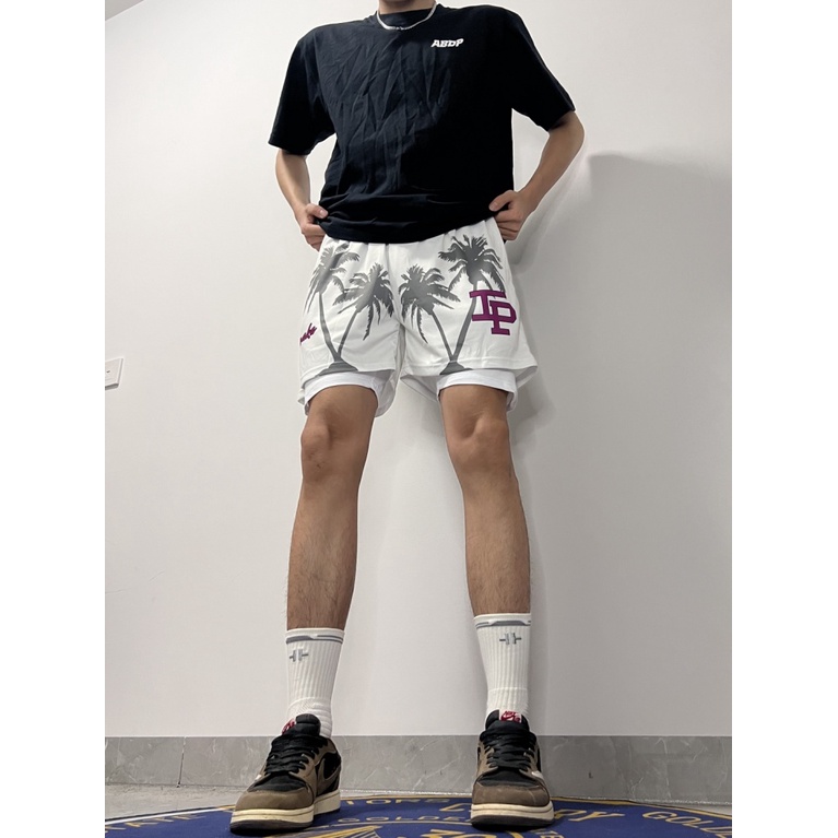 Inaka Power Quần Short Thể Thao Bóng Rổ Dáng Rộng Khô Nhanh Phong Cách Đường Phố Mỹ