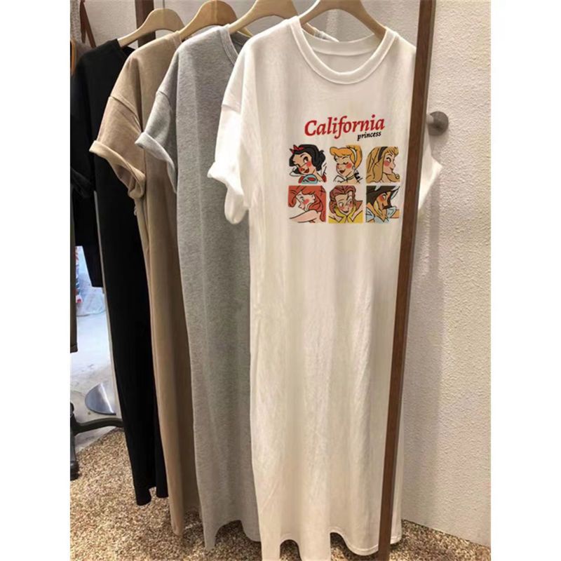 Đầm Thun Ngắn Tay Form Rộng Thời Trang Dành Cho Nữ