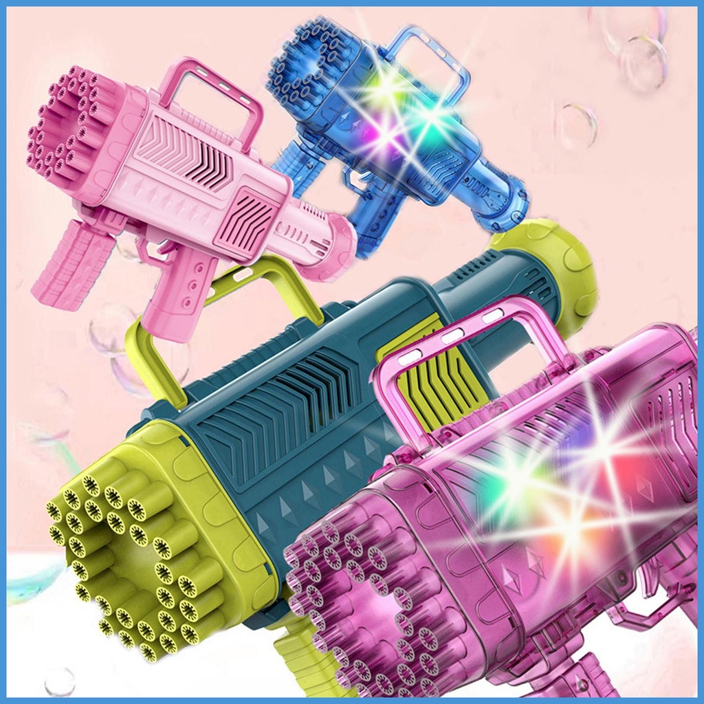 Máy Thổi Bong Bóng Tự Động 46 Lỗ 46 Lỗ Có Đèn Và Nhạc luvn