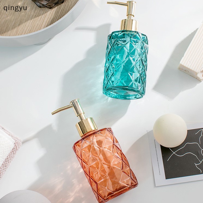 Bình Thủy Tinh Dày Dung Tích 350ml Đựng Xà Phòng Dạng Nhấn Tiện Dụng