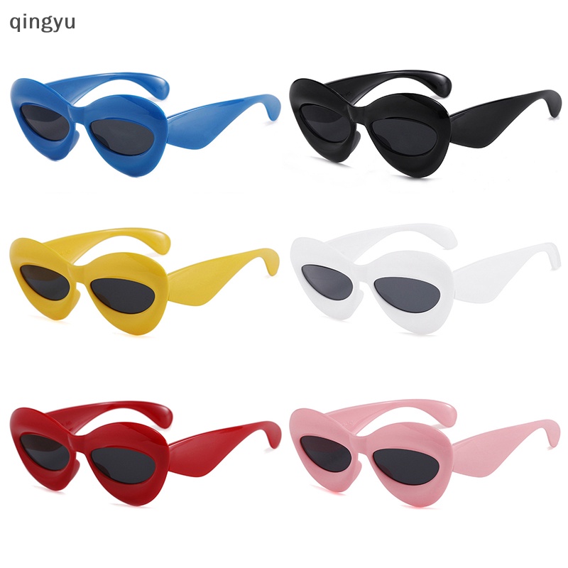 Kính Mát Y2k Hình Đôi Môi Gợi Cảm Màu Sắc Kẹo Ngọt Phong Cách Punk Hip Hop Cho Nam Và Nữ