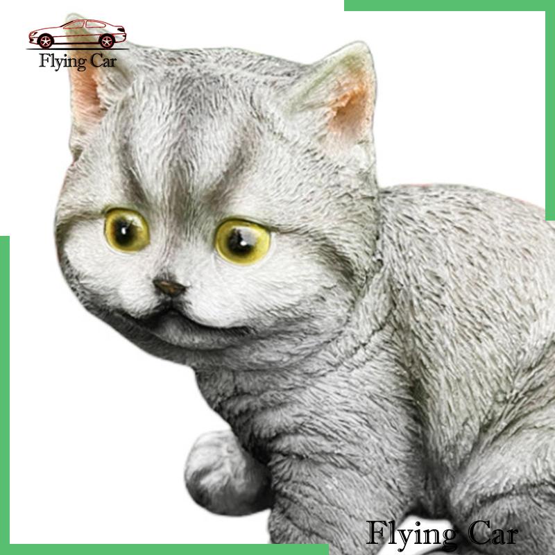 [Lzdjfmy2] Đồ trang trí Chú Mèo Bằng Nhựa Resin Trang Trí Tiểu Cảnh / Bàn Làm Việc