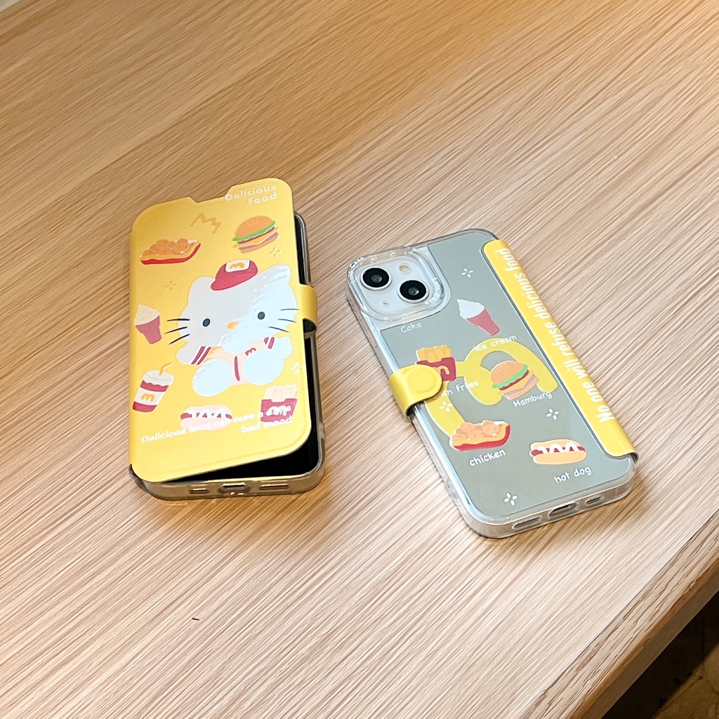 Ốp Điện Thoại tpu Silicon Mềm Trong Suốt Chống Sốc In Hình Mèo Mcdonald 'S Kitty Cho iPhone 14 13 12 11 PRO MAX