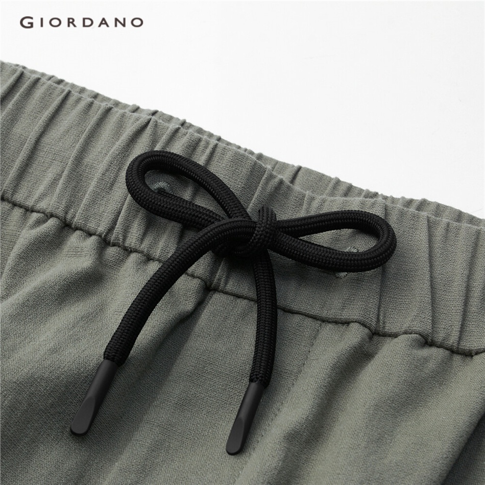 Quần short nam GIORDANO 18103601 lưng thun co giãn tốt thời trang