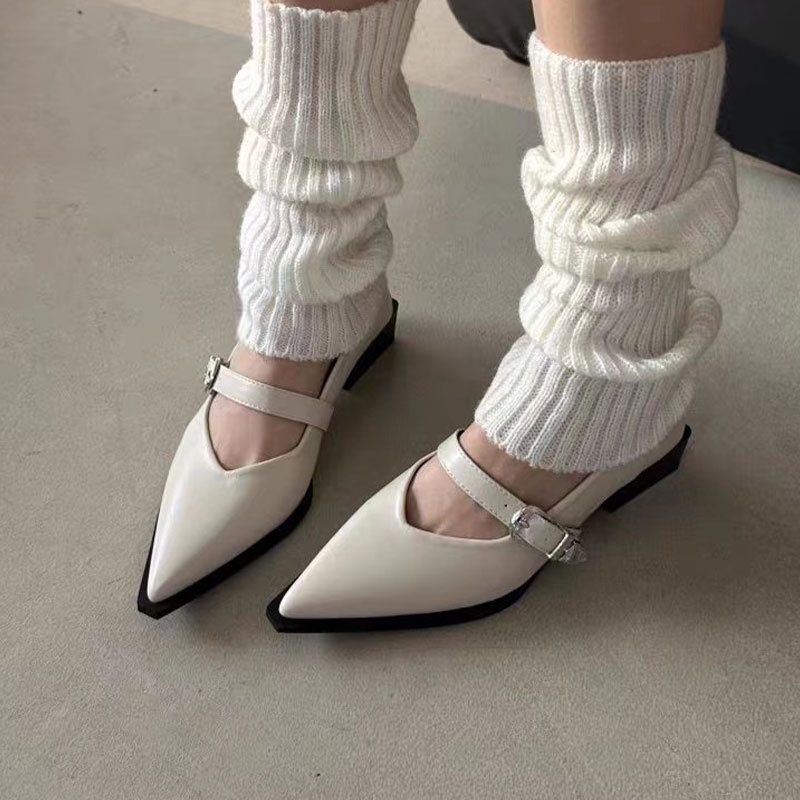 Giày Mary Jane Gót Dày Phong Cách Thời Trang Pháp Dành Cho Nữ