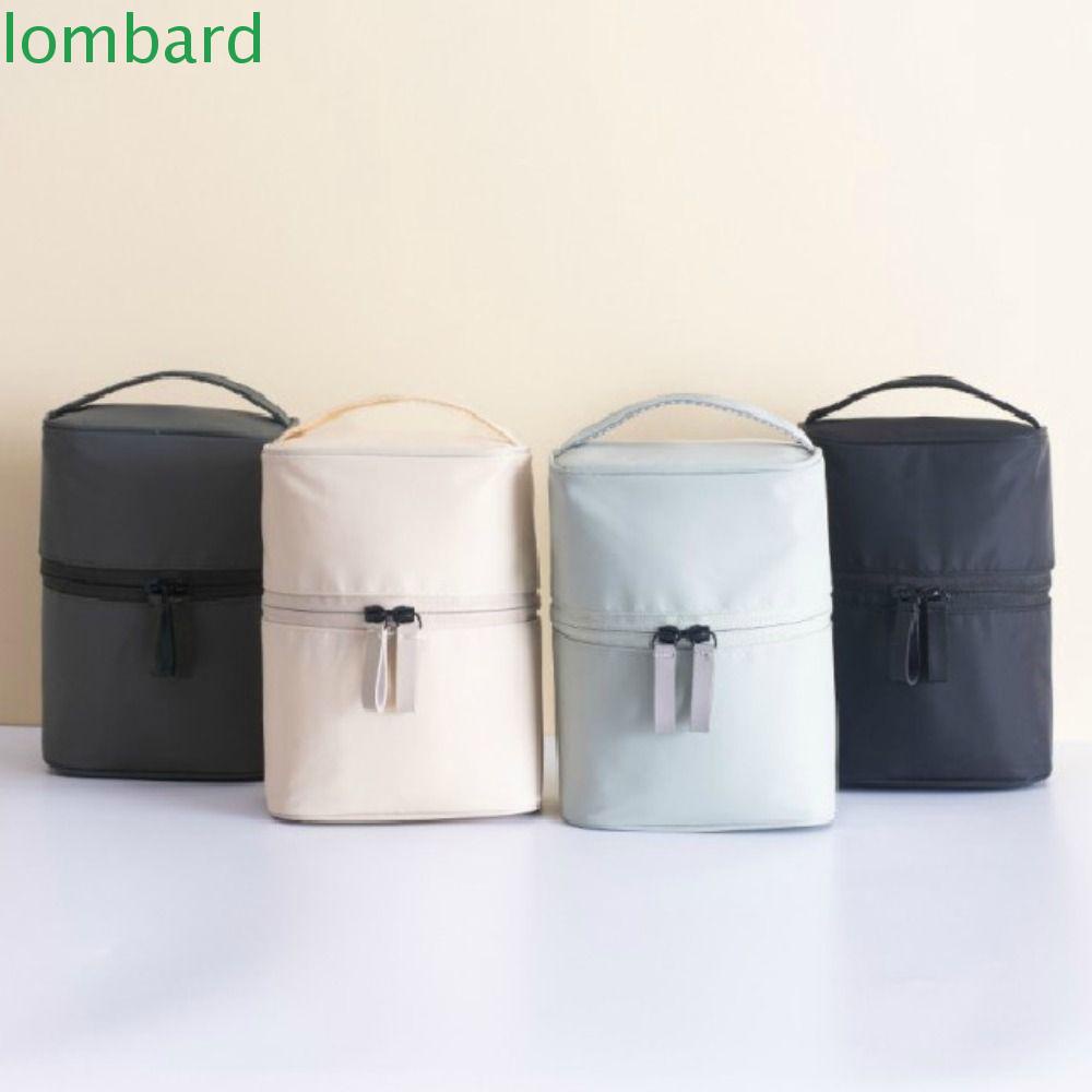 Túi Đựng Mỹ Phẩm Hình Trụ Cỡ Lớn Có Khóa Kéo Dễ Thương Cho Nữ