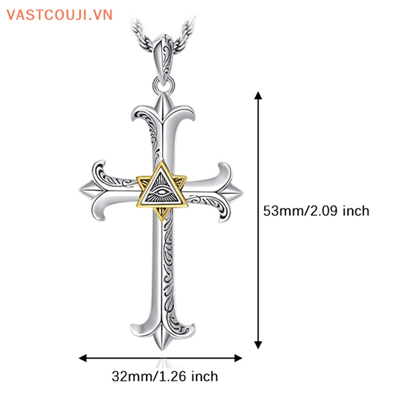 Vòng cổ Mặt Thánh Giá Phong Cách Hip Hop Cổ Điển Thời Trang Cho Nam Và Nữ