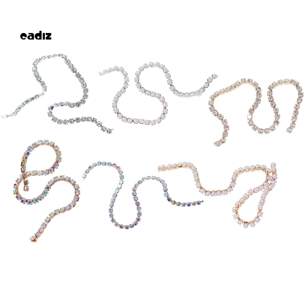 Set 6 Phụ Kiện Dây Xích 3D Đính Đá Trang Trí Móng Tay Nghệ Thuật DIY