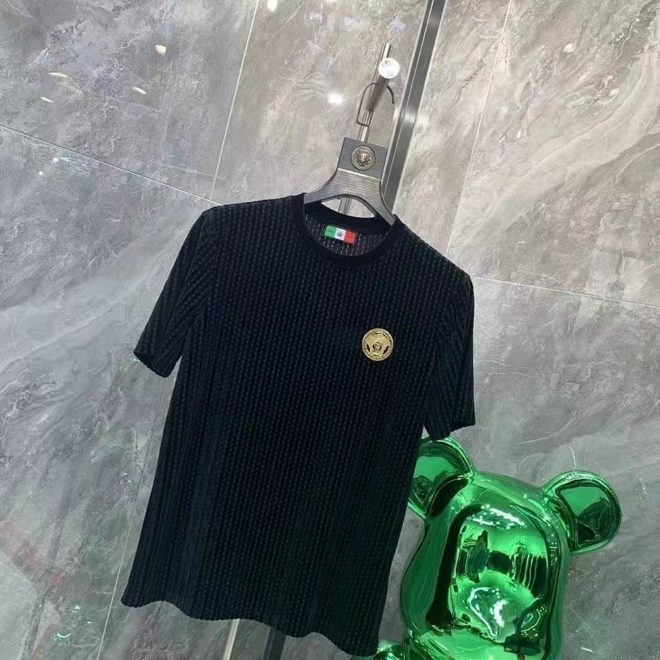 Áo polo Ngắn Tay Vải Nhung Thời Trang Mới Cho Nam