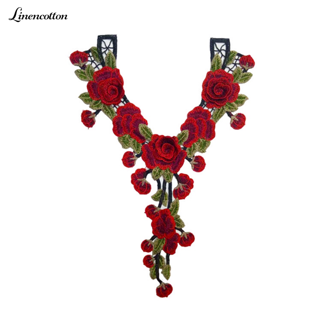 Miếng Vải Cotton Lanh Phối Ren Họa Tiết Hoa Tinh Tế Dùng May Vá Quần Áo Thủ Công