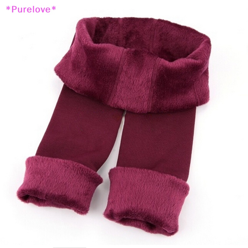 Purelove > Quần Legging Lót Lông Cừu Dày Co Giãn Thời Trang Mùa Đông Ấm Áp 6 Màu Tùy Chọn Mới