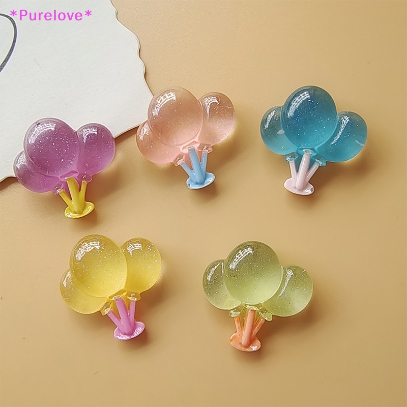 Set 10 Phụ Kiện Bóng Bay Bằng Nhựa Trong Suốt Phát Sáng Độc Đáo Mới