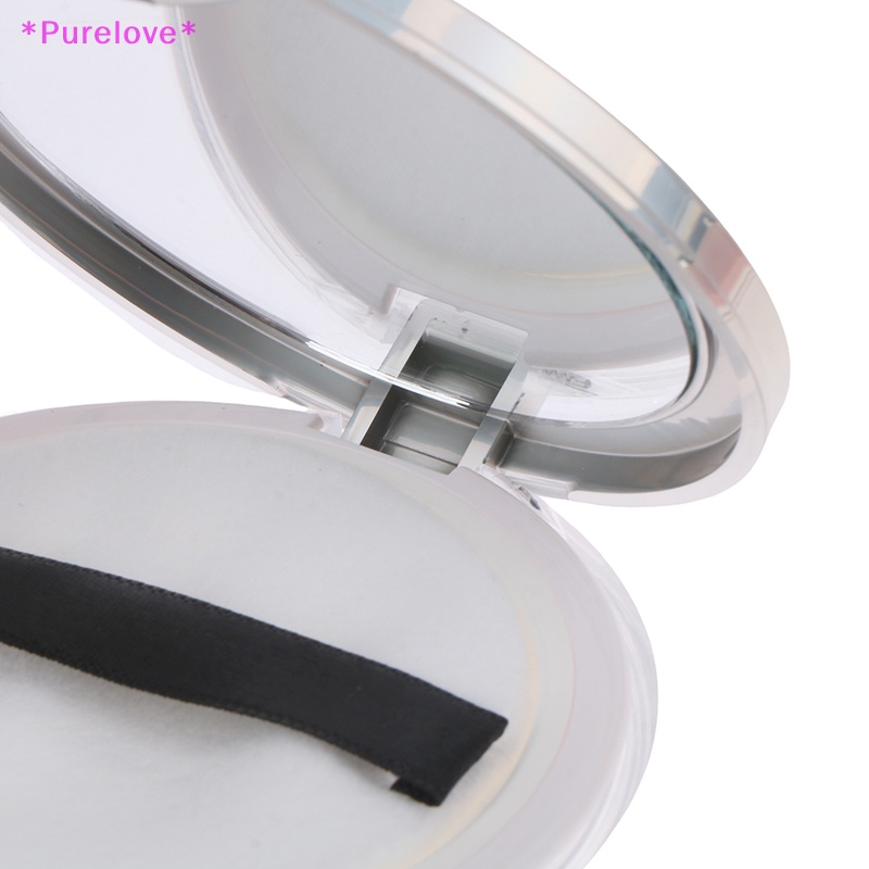 Hộp Nhựa Đựng Phấn Trang Điểm Kèm Muỗng Và Mút Xốp Tiện Dụng Mới