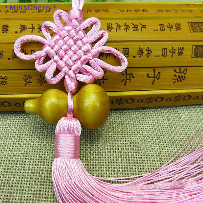 1 Mặt Dây Chuyền Hình Hồ Lô Thắt Nút May Mắn Phong Thủy Trung Hoa Trang Trí Nhà Cửa / Xe Hơi Mới