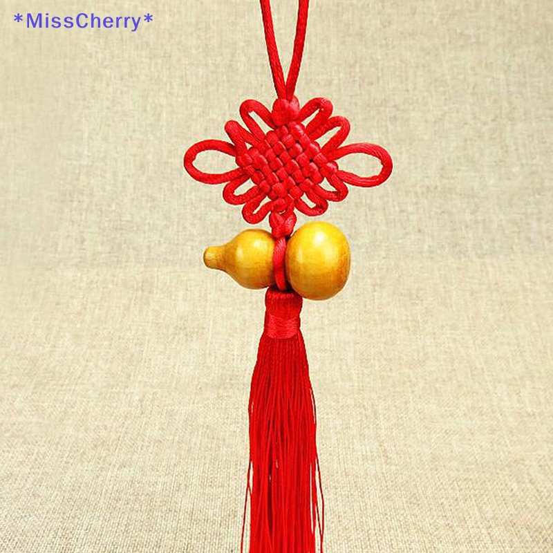 1 Mặt Dây Chuyền Hình Hồ Lô Thắt Nút May Mắn Phong Thủy Trung Hoa Trang Trí Nhà Cửa / Xe Hơi Mới