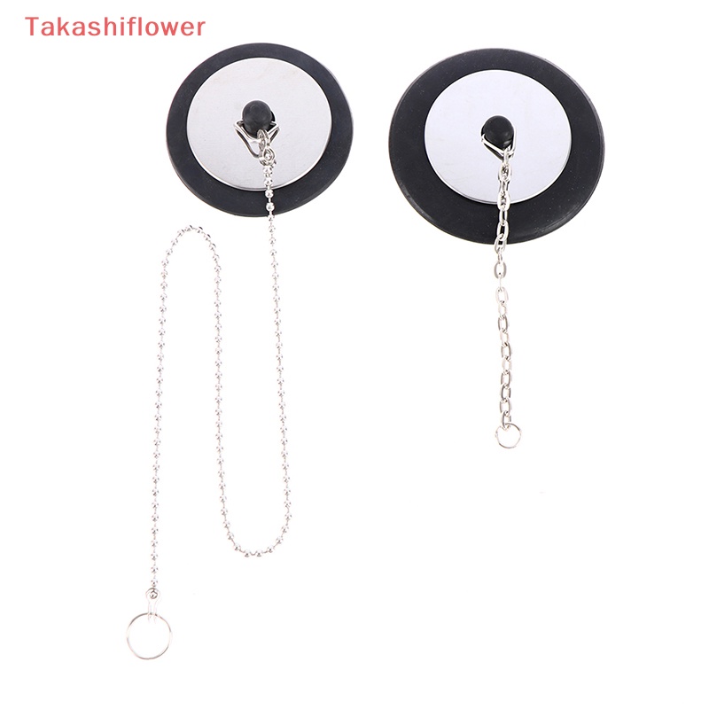 Nắp Đậy Cống Thoát Nước Bồn Rửa Chén Bằng Cao Su Chống Tắc Nghẽn Kèm Dây Xích