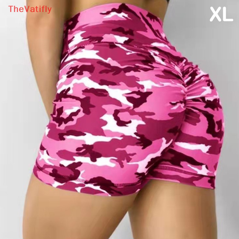 Quần Short Legging Thể Thao Chạy Bộ / Tập Yoga Họa Tiết Rằn Ri Co Giãn Dành Cho Nữ