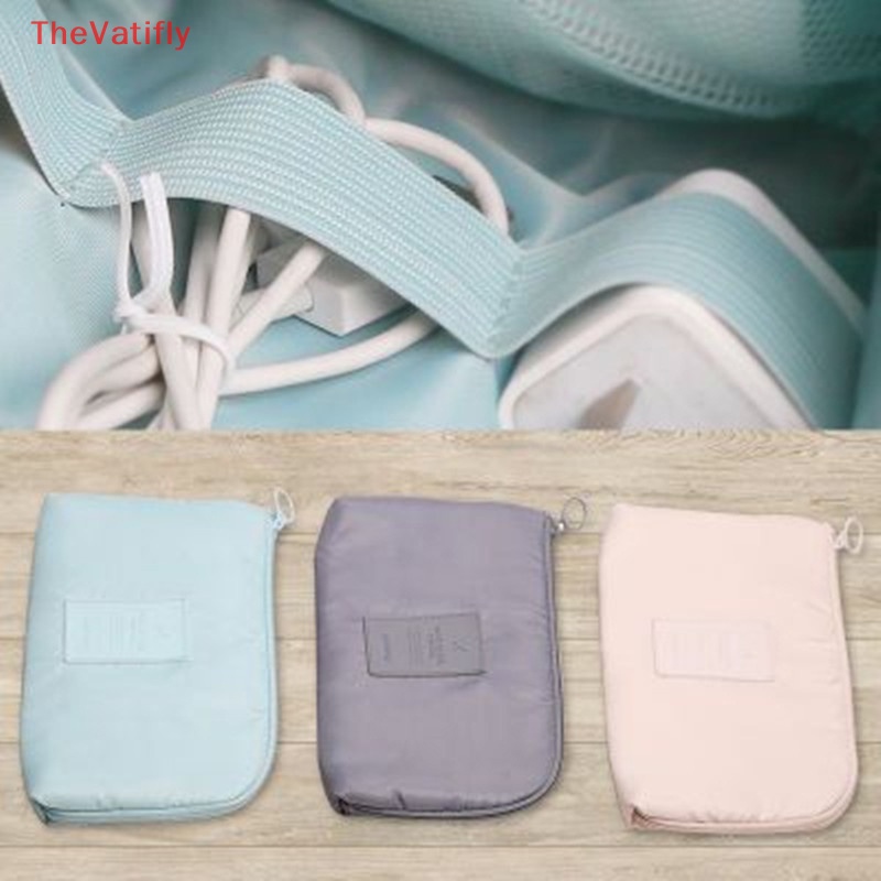 [Thevalifly] Túi Đựng Dây Cáp Sạc USB Kỹ Thuật Số Nhỏ Gọn Cho Điện Thoại Di Động Khi Đi Du Lịch