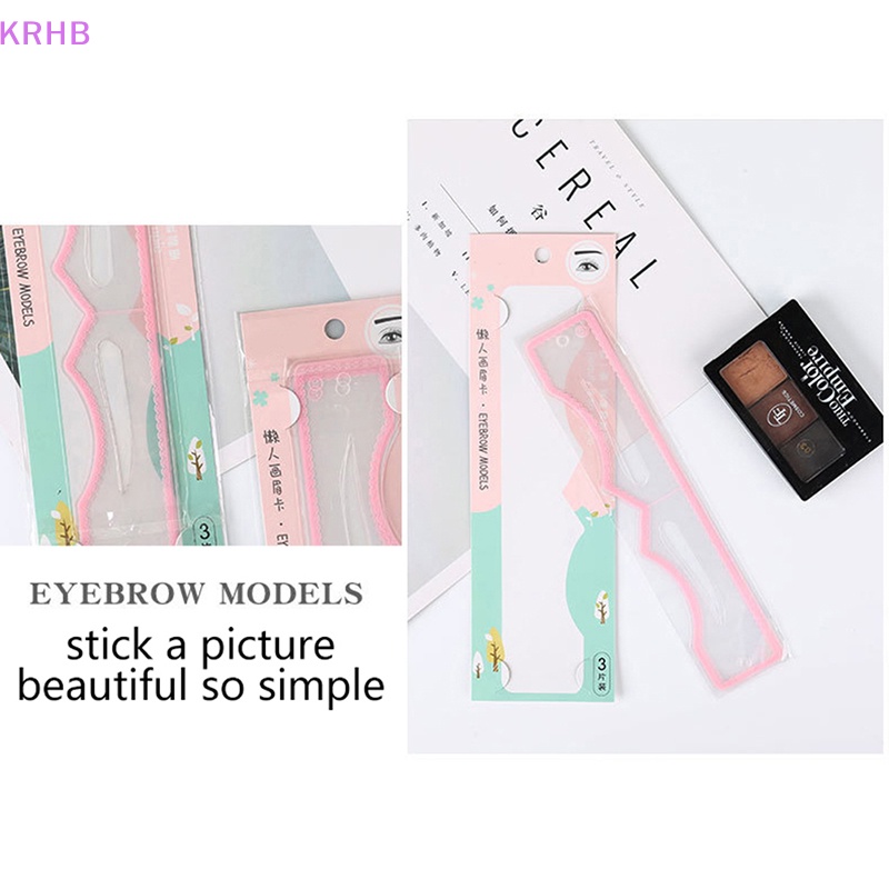 Bộ 3 Dụng Cụ Hỗ Trợ Trang Điểm Lông Mày Tiện Lợi