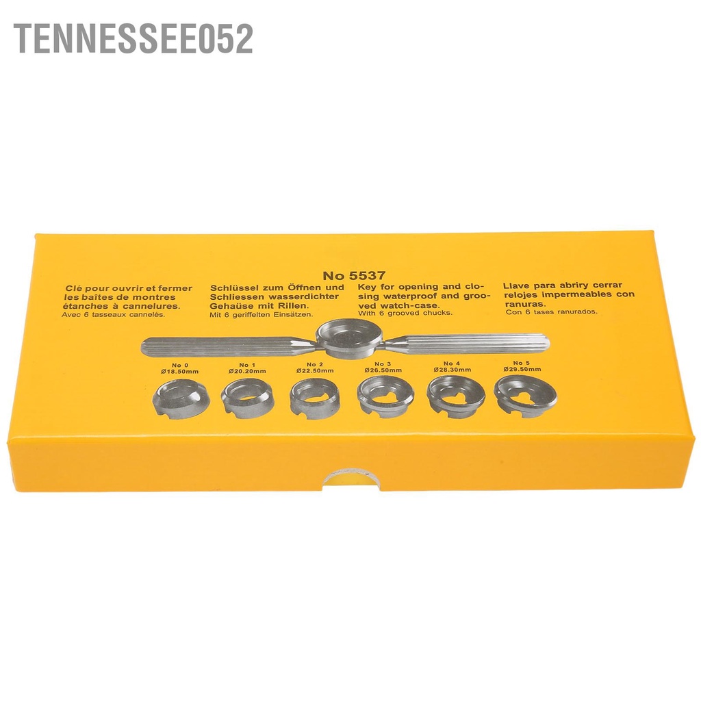 Tennessee052 5537 Dụng Cụ Mở Vỏ Đồng Hồ Bằng Thép Không Gỉ Chuyên Nghiệp Bảo Trì Với 6 Cái Chết