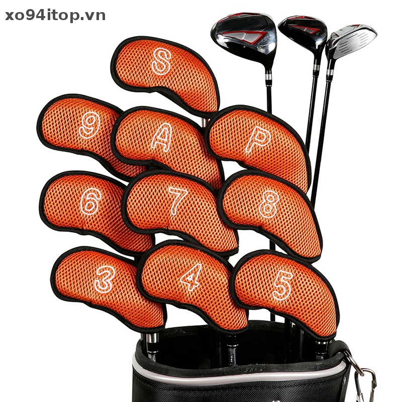 Set 10 Vỏ Bọc Bảo Vệ Đầu Gậy Đánh Golf