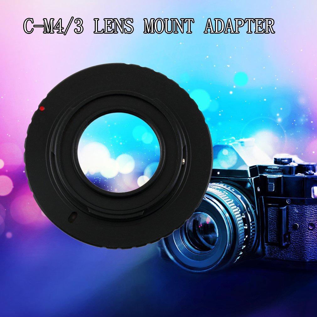Adapter Camera Lens Black Anodized Aluminum Metal Convert Ring Micro 4/3 M4/3 Mount For Olympus Pm1 C [Q/2]