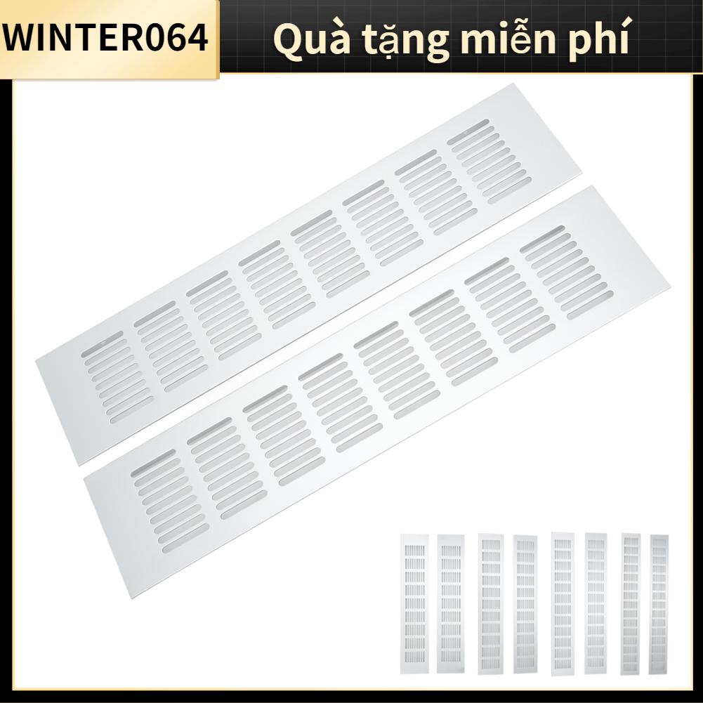 Winter064 2 Chiếc Lỗ Thông Khí Lưới Tản Nhiệt Gió Hợp Kim Nhôm Hình Chữ Nhật Tấm Hơi Cho Tủ Giày Quần Áo