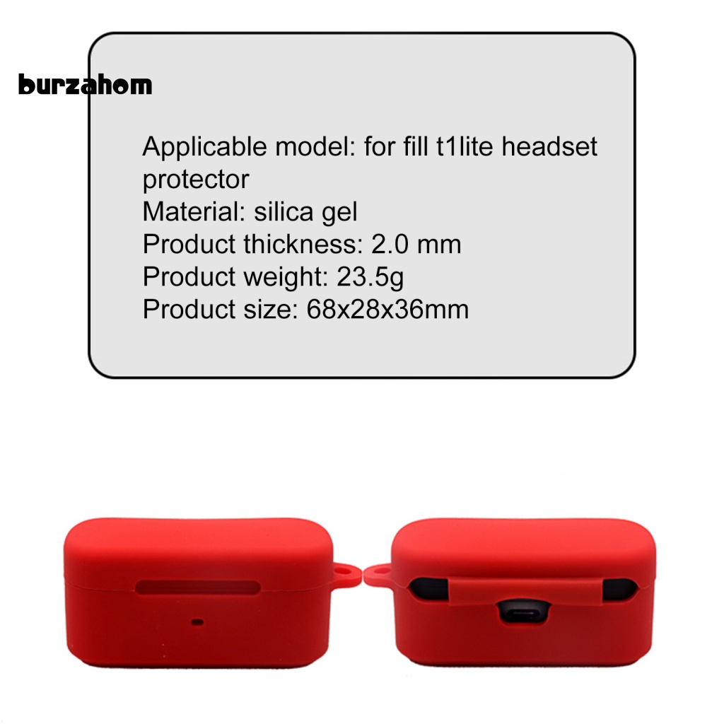 Vỏ Bảo Vệ Hộp Sạc Tai Nghe Bluetooth Fil T1 Lite Bằng Silicon Mềm Chống Rơi