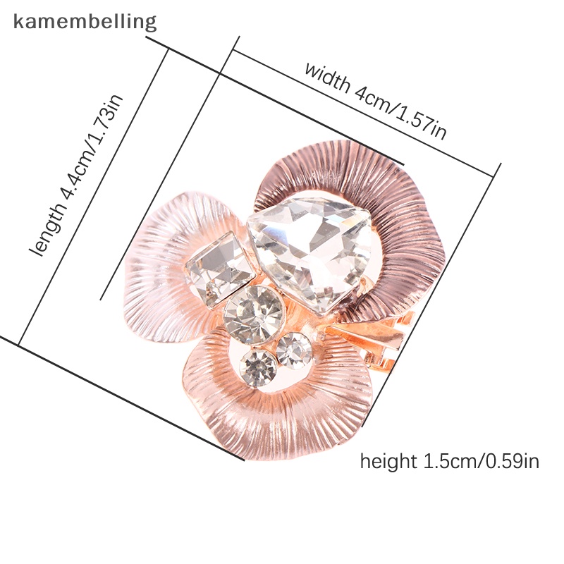Kamembelling Kẹp Khóa Hoa Đính Đá Trang Trí Giày Cao Gót Thanh Lịch Dành Cho Bạn Nữ EN