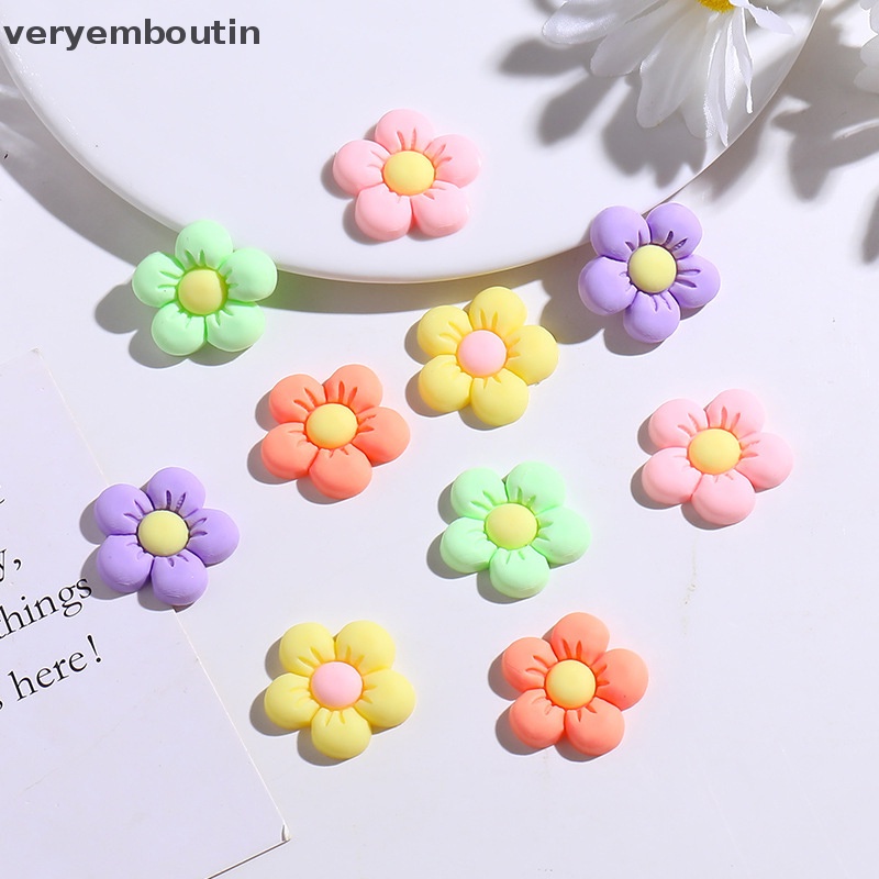 Set 10 Kẹp Tóc Hình Hoa Hướng Dương Có Nam Châm Hít Tủ Lạnh / Điện Thoại DIY