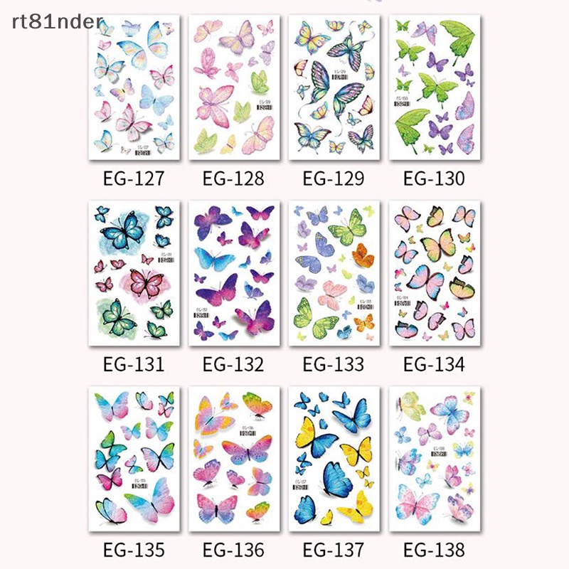 Hình Xăm Dán Tạm Thời Hình Cánh Bướm Và Đôi Cánh Thời Trang Cho Nữ