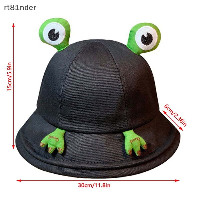 Nón Bucket Panama Hình Ếch Hoạt Hình Dễ Thương Cho Nam Và Nữ
