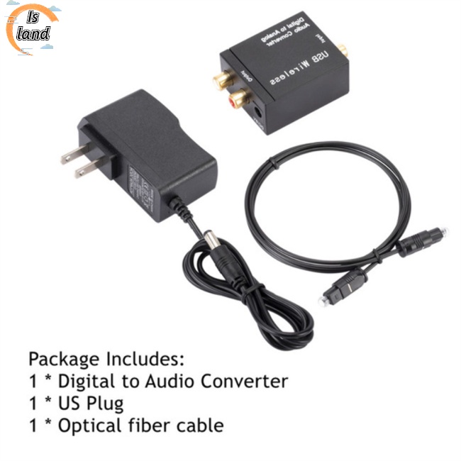 [IS] Bộ Giải Mã Tín Hiệu Âm Thanh Kỹ Thuật Số Bluetooth Sợi Thủy Tinh Sang Analog Dac