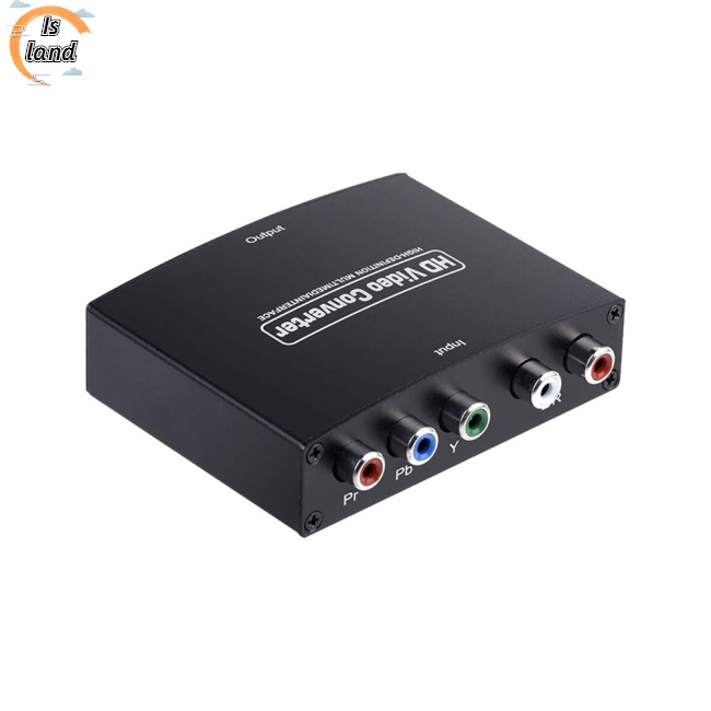 Bộ Chuyển Đổi Âm Thanh / Video Ypbpr R / l Sang 1080p Cho Máy Chiếu Dvd Hdtv