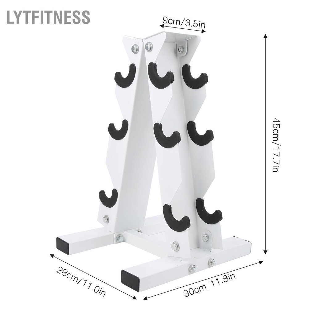 LYTFitness Giá đỡ quả tạ A-Shape 3 tầng hỗ trợ giá tổ chức