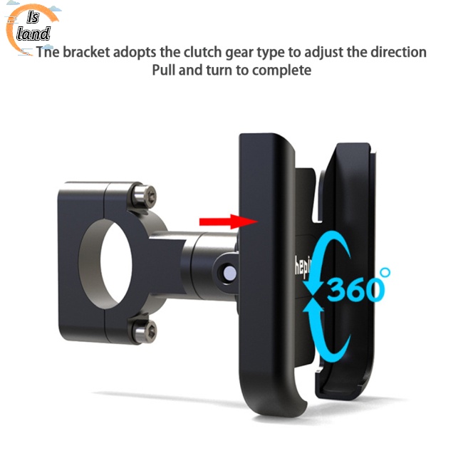 Giá Đỡ Điện Thoại / Gps / Gương Chiếu Hậu Gắn Tay Lái Xe Máy / Xe Đạp