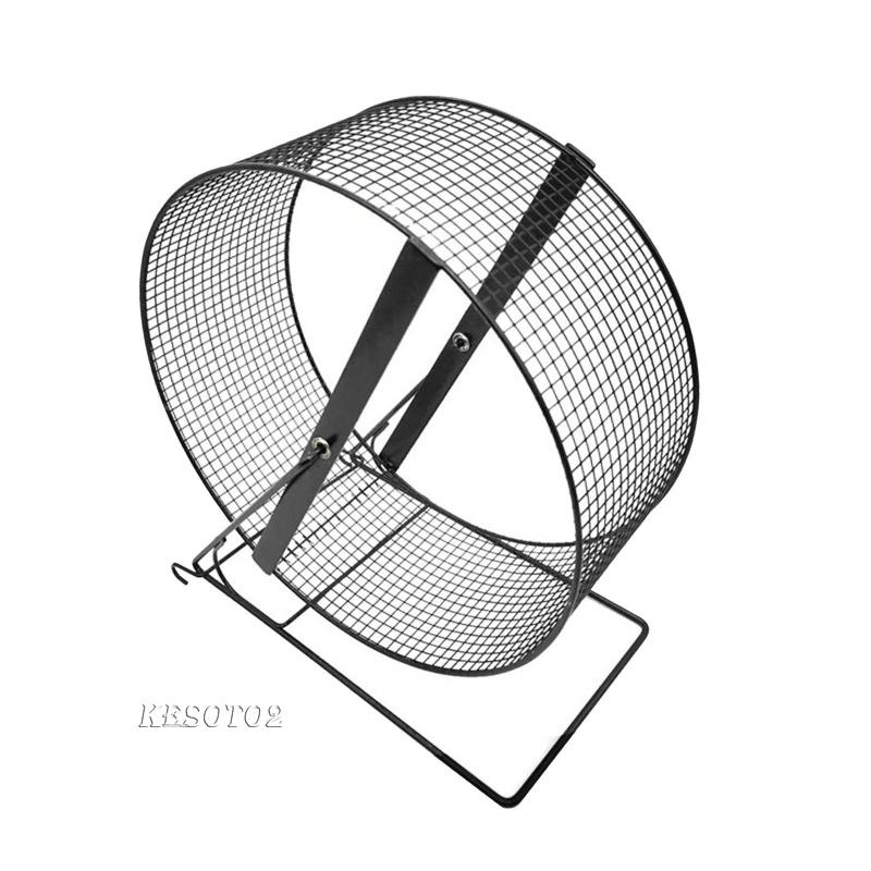 Bánh Xe Chạy Bộ Guinea Pig Màu Đen Kesoto2 Bằng Sắt Cho Hamster [Kesoto2]