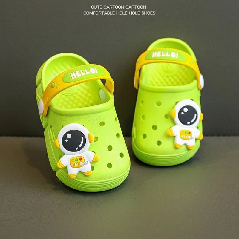 Dép Đi Trong Nhà Đục Lỗ Thiết Kế Dễ Thương Cho Bé
