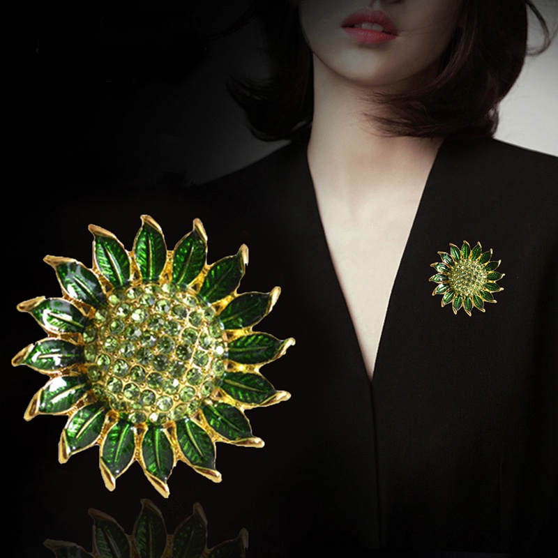 Ghim Cài Áo Hình Hoa Hướng Dương Thời Trang Dành Cho Nữ