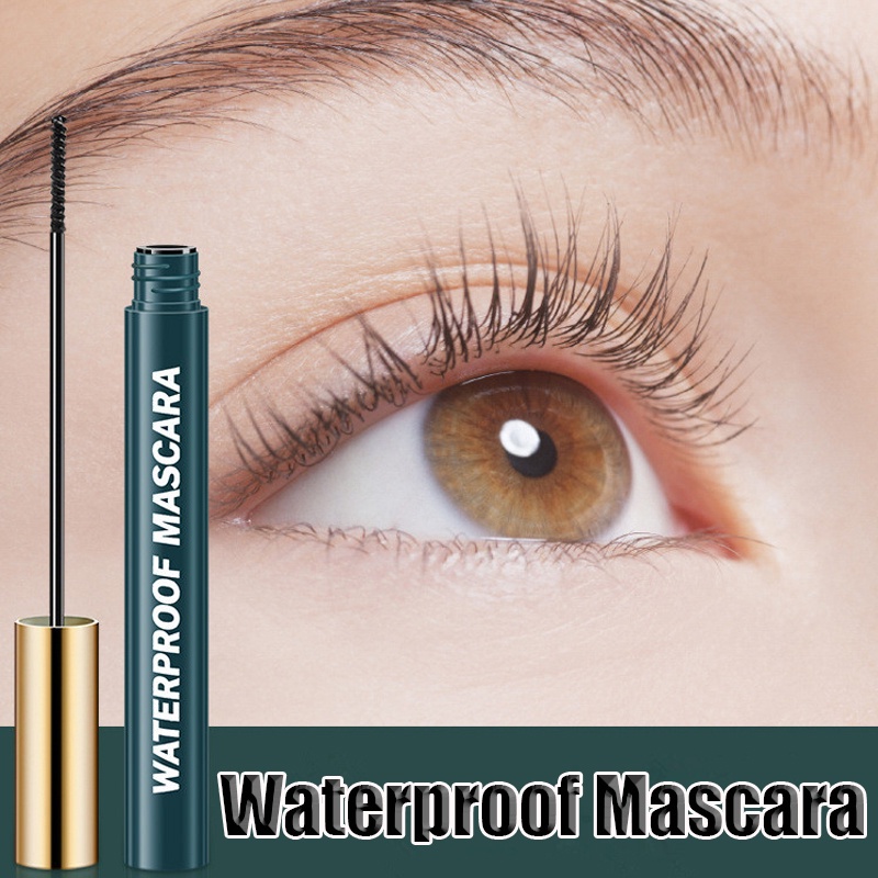 Mascara 4 Màu Đen / Nâu Siêu Mịn Chống Thấm Nước Không Nhòe Chuốt Dài Và Cong Mi