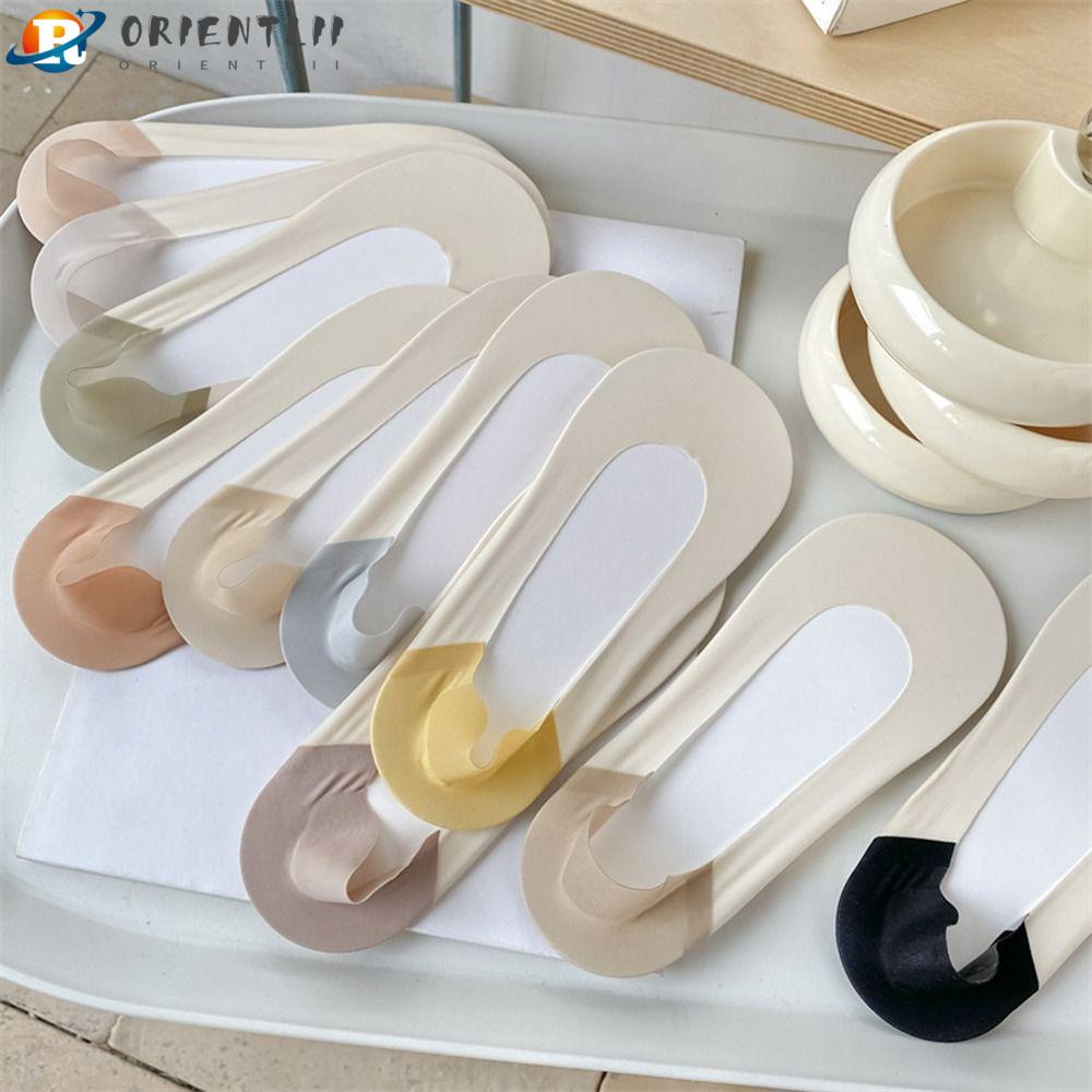 Bộ 3 Đôi Vớ Thuyền Bằng Lụa Lạnh Vô Hình Thoáng Khí Thoải Mái