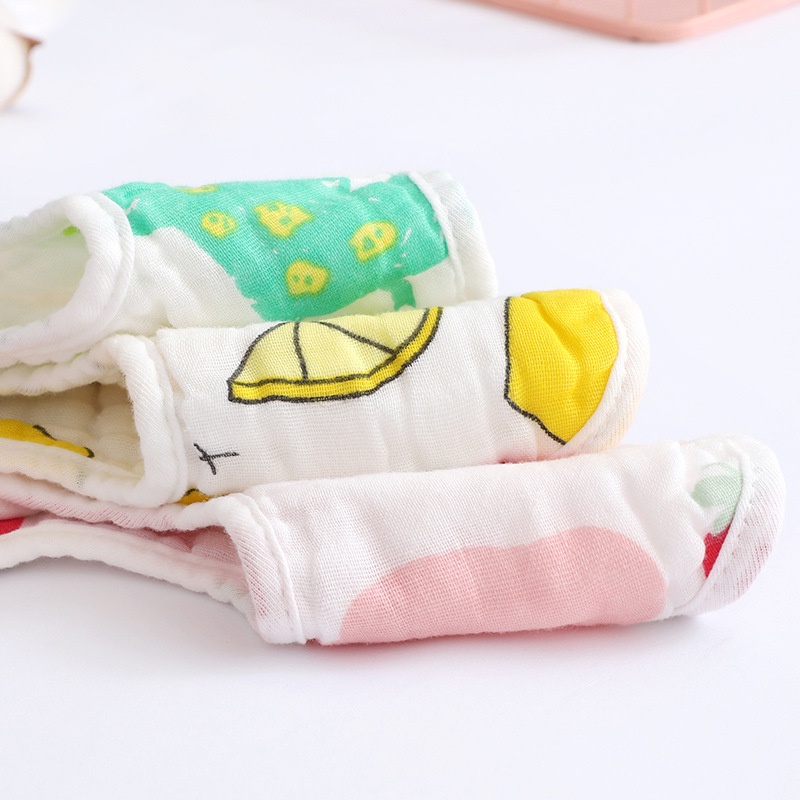 Yếm Ăn Vải cotton Sáu Lớp Dày Dặn Xoay 360 Độ Chuyên Dùng Cho Bé Sơ Sinh