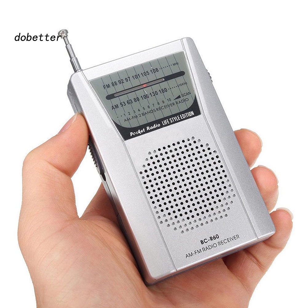 Radio Mini Có Ăng Ten Và Jack Cắm Tai Nghe 3.5mm