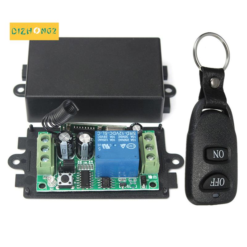 Hệ Thống Điều Khiển Từ Xa Không Dây Dc 12V 10A 1Ch 2 Nút Chống Thấm Nước 433Mhz