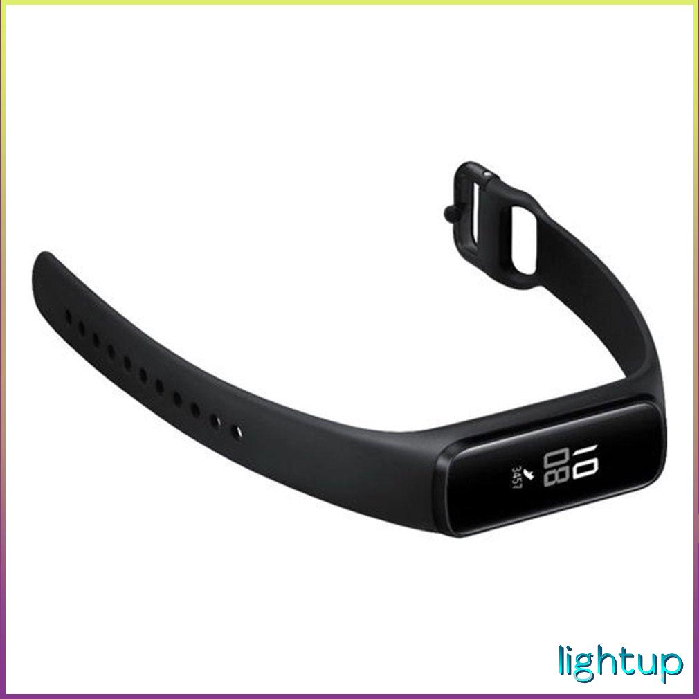 Dây đeo đồng hồ cho Galaxy Fit-E R375 thông minh bằng silicon mềm có thể điều chỉnh thay thế màu đen