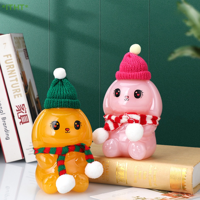 Bình Uống Trà Sữa Dùng Một Lần Họa Tiết Hoạt Hình Dễ Thương Dành Cho Thú Cưng Mới